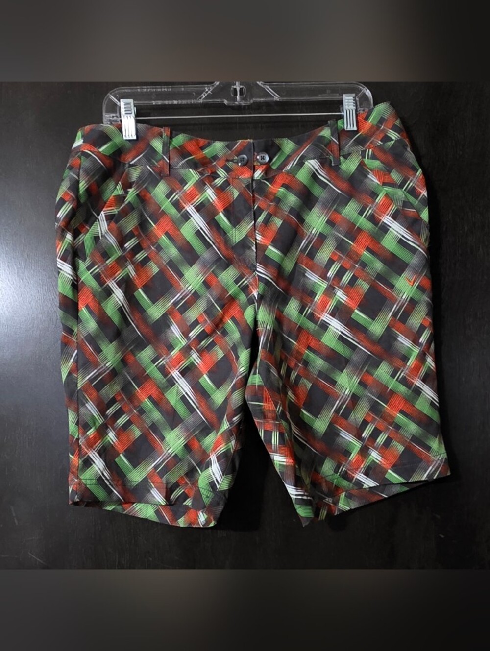 Callaway Women's Opti-Dri Plaid Golf Shorts Size 12 Multicolored Bermuda